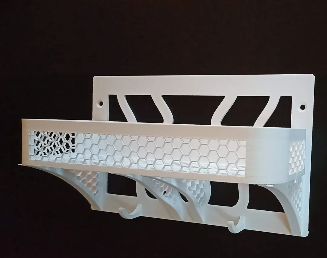 3D Modüler Banyo Askılığı – Duvara Monte Organizer Sistem